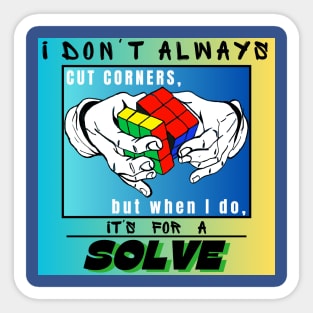 Impossible Rubik's Cube Algorithm Sticker